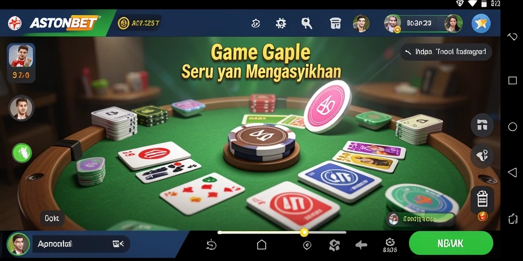 Gameplay Gaple yang seru di ASTONBET.