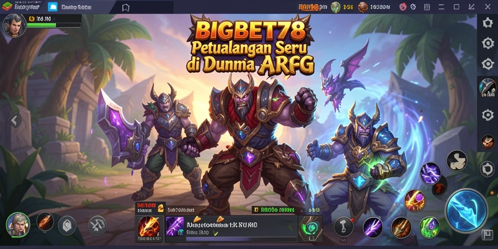 Tangkapan layar menampilkan aksi seru dalam game ARPG.