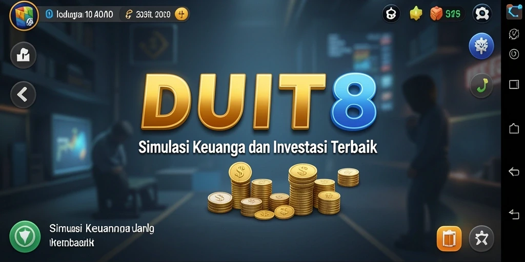 Screenshot menampilkan gameplay simulasi keuangan yang menarik.