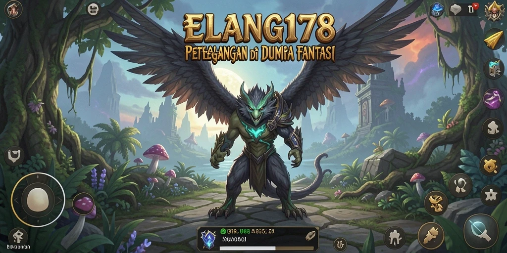 Screenshot utama ELANG178 menunjukkan aksi petualangan yang mendebarkan.