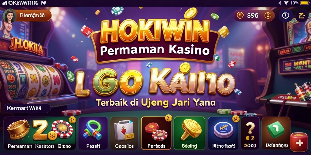 Tangkapan layar utama HOKIWIN menampilkan gameplay Kasino yang menarik dan interaktif.
