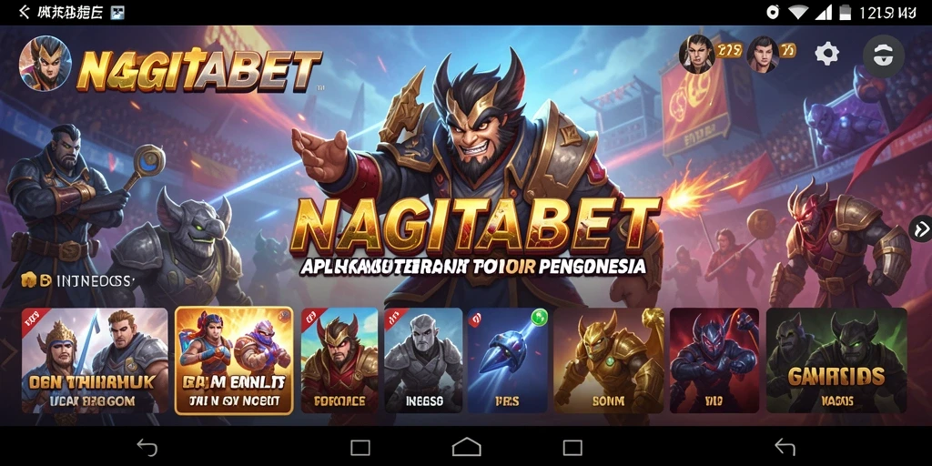 Tampilan antarmuka NAGITABET yang ramah pengguna.