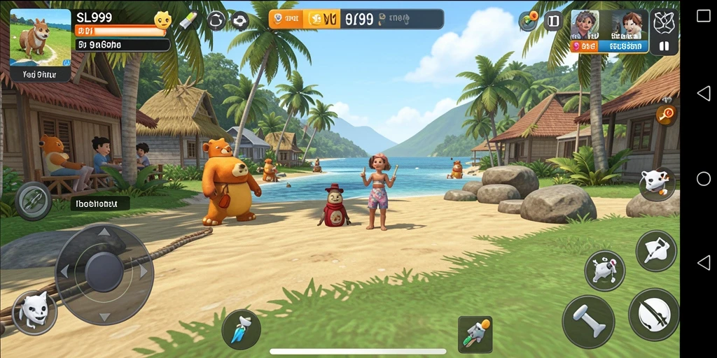 Tampilan gameplay SL999 yang menarik dan penuh warna.