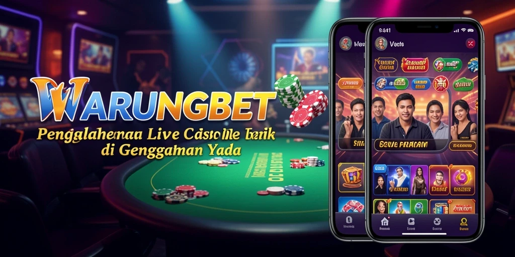 Tampilan gameplay Live Casino yang mendebarkan dan interaktif di WARUNGBET.