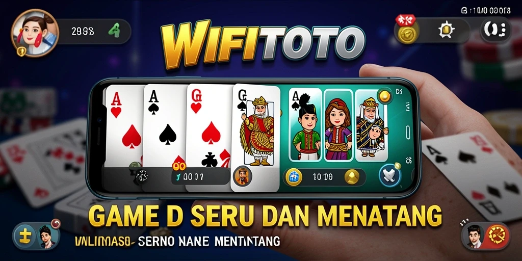 Tampilan menarik dari gameplay WIFITOTO saat bermain domino.