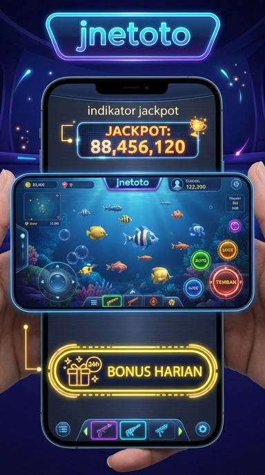 Tampilan utama aplikasi jnetoto yang intuitif dan menarik.